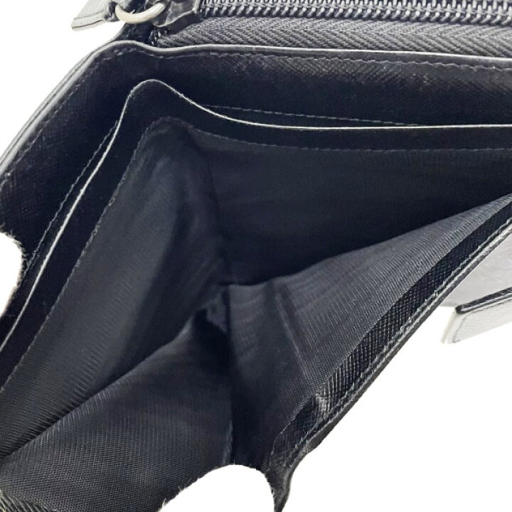 楽天市場】プラダ 財布 トライアングル 二つ折り財布 サフィアーノ  