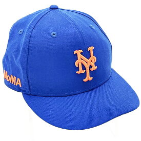 ニューエラ モマ ニューヨークメッツ スナップバック キャップ ウール ロイヤル ブルー系 オレンジ 9FIFTY 帽子 アパレル【中古】