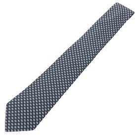 グッチ ビー ネクタイ シルク100％ ネイビー系 ドット ビジネス スーツ ブランドネクタイ 服飾小物 メンズ 美品【中古】