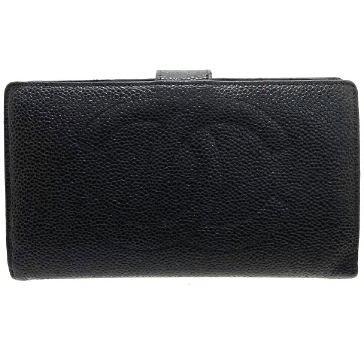 楽天市場】シャネル 長財布 ココマーク がま口長財布 キャビアスキン  