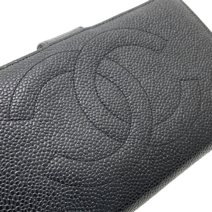 楽天市場】シャネル 長財布 ココマーク がま口長財布 キャビアスキン  