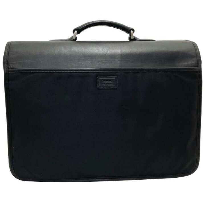 楽天市場】コーチ ブリーフケース ナイロン レザー 革 ブラック 黒  