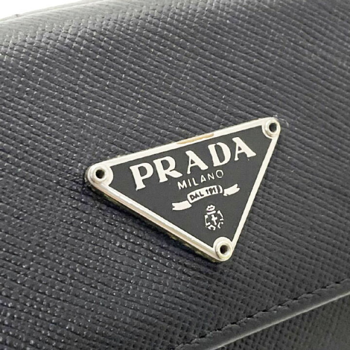楽天市場】プラダ 財布 トライアングル Wホック財布 サフィアーノ  
