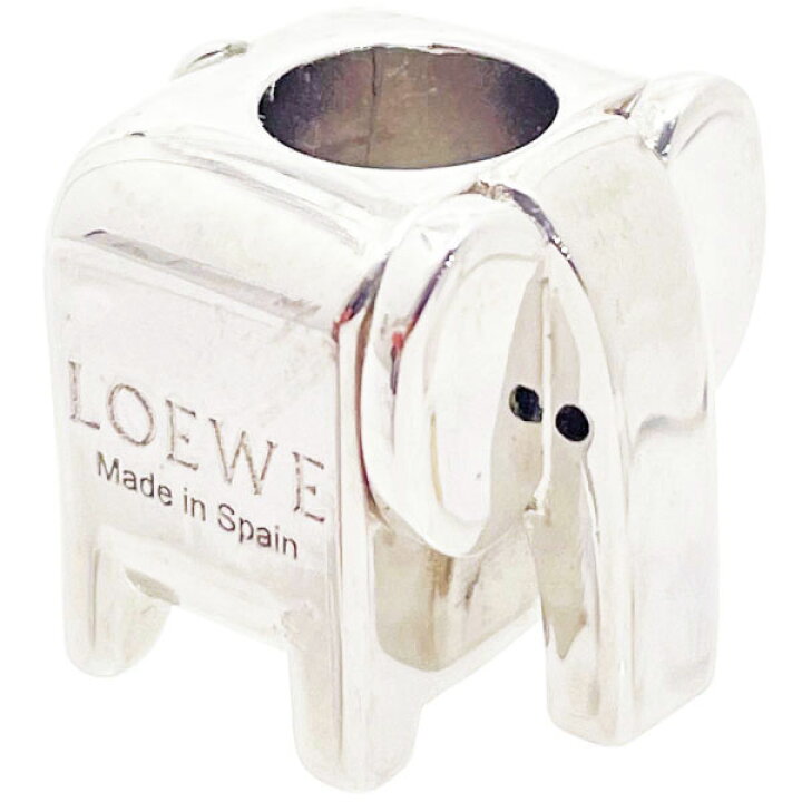 楽天市場】ロエベ チャーム アニマル ダイス スモール メタル シルバー  