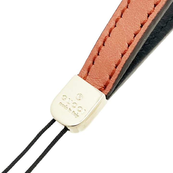 楽天市場】グッチ ストラップ ハートチャーム 携帯ストラップ レザー 