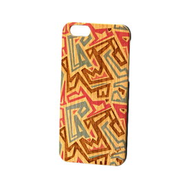 Case Yard【 ウッド iPhoneケース / African Pattern アフリカンパターン / iPhone6 iPhone7 iPhone7plus / チェリーウッド 】