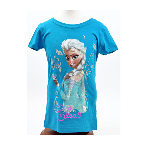 Disney ディズニー 日本限定 アナと雪の女王 エルサ 青 子供用 爆買い送料無料 Tシャツ