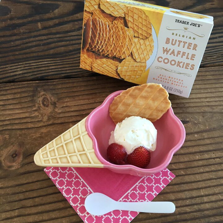 ベルギーバターワッフルクッキー 250g クッキー トレーダージョーズBelgian Butter Waffle Cookies, 8.8