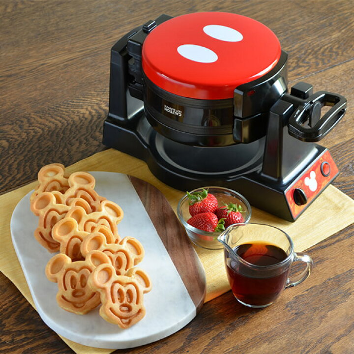 楽天市場】ディズニー ミッキーマウス ワッフルメーカー ダブル  
