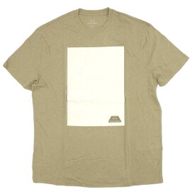 アルマーニ・エクスチェンジ Tシャツ メンズ 丸首 半袖 ロゴ プリント カーキベージュ Lサイズ 3LZTJE axt05104 A/X ARMANI EXCHANGE 新品