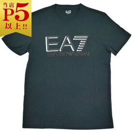 アルマーニ Tシャツ メンズ エンポリオ アルマーニ EMPORIO ARMANI 丸首 半袖 EA7 ロゴ プリント ネイビー S.L.XL サイズ 04504 新品