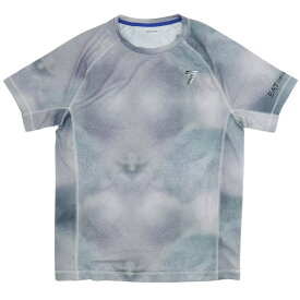 エンポリオ アルマーニ Tシャツ メンズ EA7 丸首 半袖 VIGOR7 ロゴ プリント グレー 3XLサイズ 3LPT19 ar51053 新品