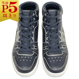 【対象商品Max50％OFF★】コーチ シューズ CA361-UEK CITYSOLE ハイトップ スニーカー ウィズ トロンプ ルイユ ミッドナイトネイビー/オプティックホワイト サイズ9 D (27cm) 新品【6/11 2時迄】