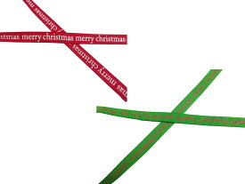 【送料無料 メール便・郵便】1Mカット売り10MM巾クリスマスリボン　リボンテープ　 手芸用品　手芸材料　趣味　ラッピング　ギフト　パーティ　プレゼント