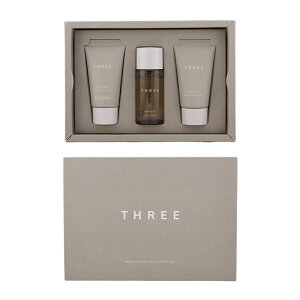 THREE �X���[ �o�����V���O�X�e�� �X�L���P�A �t�@�[�X�g�L�b�g ��痿 22g �ێ����ϐ� 28mL �ێ����t 22mL [�M�t�g���b�s���O�Ή�]