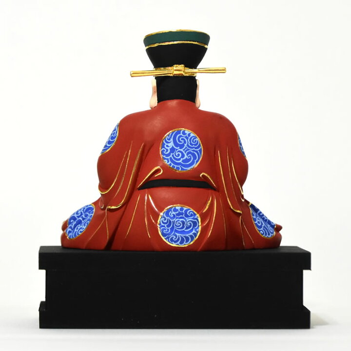 楽天市場】木彫り 仏像 【閻魔大王】 桧木 坐2.5寸 極彩色 総高約13cm 