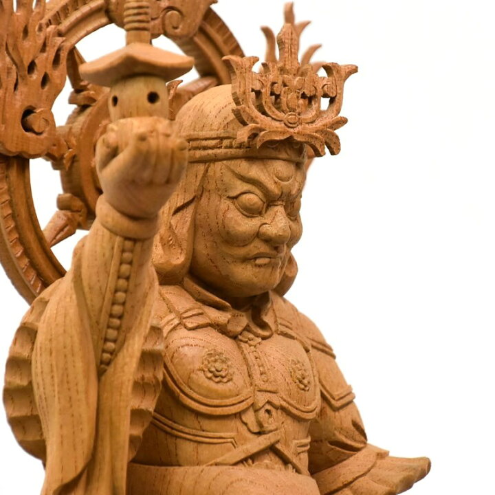 楽天市場】木彫り仏像 欅東寺（教王護国寺形） 【毘沙門天（四天王之 
