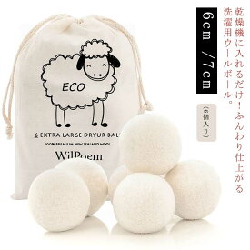 6個セット ドライヤーボール 乾燥機 ウール ボール 羊毛 ふんわり 時間短縮 時短 柔軟剤 節約 乾燥機 静電気 掃除 クリーナー 衣類 寝具 洋服 お手入れ 洗濯グッズ 乾燥 ドライヤー 便利グッズ 乾燥機に入れるだけ 簡単