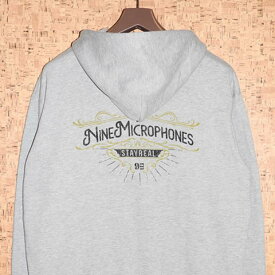 9MICROPHONES ［ナインマイクロフォンズ］ ジップパーカー128-31438 ZIP PARKA -SIGN-