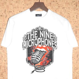 9MICROPHONES ［ナインマイクロフォンズ］ Tシャツ123-40394 LIPS AND MICROPHONES TEE