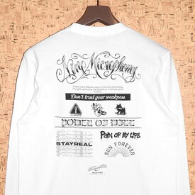 9MICROPHONES ［ナインマイクロフォンズ］ ロンT128-44442 WORDS L/S TEE