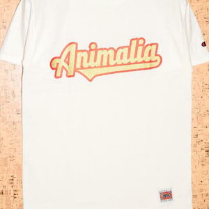 ANIMALIA �m�A�j�}���A�n T�V���cAN18U-TE02 GAME LOGO-LAME CHAMPION BODY BIG SILHOUETTE
