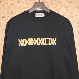 ANIMALIA �m�A�j�}���A�n �g���[�i�[ AN23A-SW01 BIG SILHOUETTE CREW NECK - FOAMING LOGO