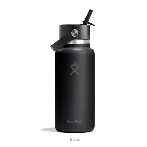 �yP10�{�zHydro Flask �n�C�h���t���X�N 32oz Standard Mouth Flex Straw �X�^���_�[�h�}�E�X �X�g���[ 946ml �^��f�M �X�e�����X�{�g�� �ۗ�24���� �ۉ�6���� �y�� �ϋv�����Q ���� �X�|�[�c �A�E�g�h�A �L