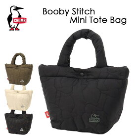 チャムス CHUMS トートバッグ Booby Stitch Mini Tote Bag ブービー ステッチ ミニ トート 送料無料 CH60-4040 ゴルフ レディース メンズ コンパクト 小物 シンプル 旅行 アウトドア 秋 冬 25AW