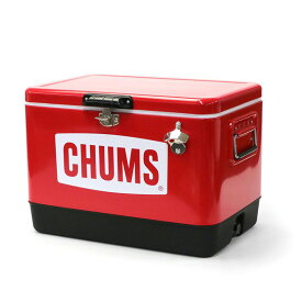 【大特価】CHUMS チャムス チャムススチールクーラーボックス CH62-1802 54L ハードクーラー CHUMS Steel Cooler Box ブービー ブービーバード ロゴ アウトドア レジャー キャンプ 釣り バーベキュー BBQ 正規品 送料無料 レトロ