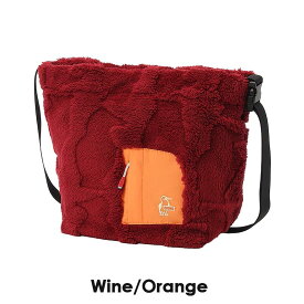 【10％OFF】 チャムス CHUMS ショルダーバッグ ブービー エルモ 大きめ 軽量 A4 14L カジュアル フリース素材 シンプル バッグ レディース メンズ 男女兼用 おしゃれ かわいい 人気 学生 大人 ブラック 秋 冬 Booby Elmo 2way Shoulder Bag CH60-4035 25AW