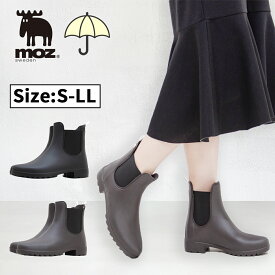 moz モズ サイドゴア レインブーツ MZ-8703 靴 くつ ブーツ 雨具