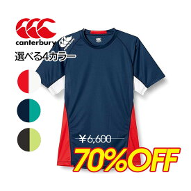 【70％OFF】 カンタベリー Canterbury ラグビー Tシャツ 半袖 ポリエステル 速乾 プラクティスTシャツ PRACTICE TEE (SEMI-FIT) RG31003B 4L 5L 大きいサイズ ゴールドウィン まとめ買い 部活 送料無料