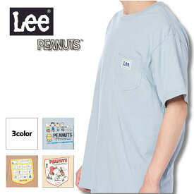 Lee リー SNOOPY スヌーピー バックプリントTシャツ ユニセックス LT3014 トップス 半袖