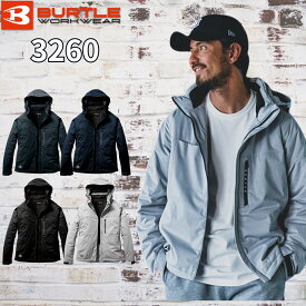 バートル BURTLE 3260 フーディ 防寒ジャケット ストレッチ 撥水 防風 軽量 保温 BURTLE 防寒着 防寒服 作業服 作業着 秋冬 メンズ レディース 男女兼用 ブルゾン ジャンパー ワークウェア パーカー 現場 建築 建設 土木 動きやすい 軽い 暖かい