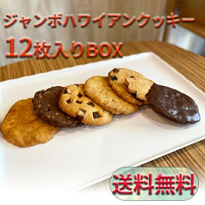 ジャンボハワイアンクッキー12枚入りBOX ハワイ土産 美味しい クッキー ホノルル グルメ 焼き上げ 厳選材料 アロハ