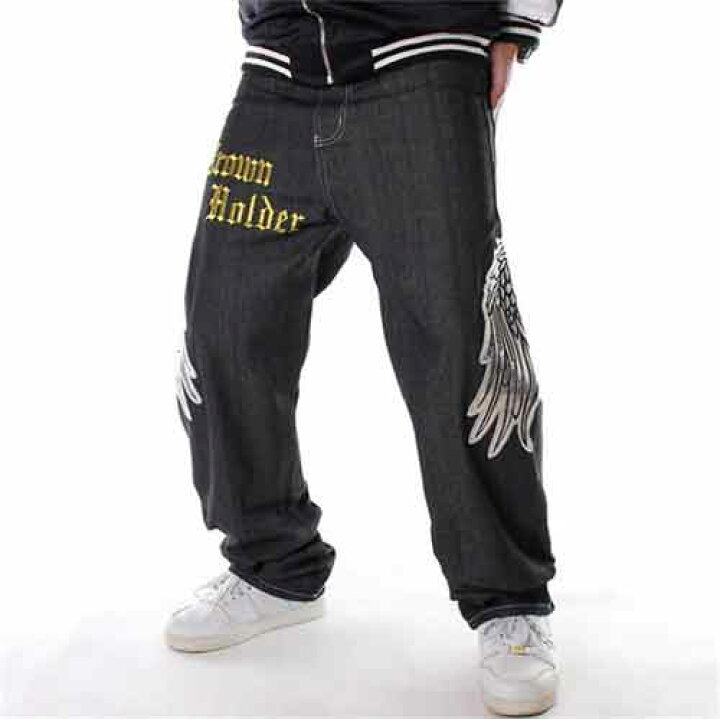 楽天市場】バギーパンツ デニムパンツ メンズ ゆったり hiphop系 