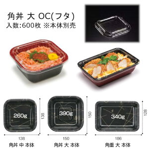 角丼 大 外嵌合蓋 フタのみ ケース販売 600枚入 サイズ150×150×17mm 送料無料 電子レンジ不可 PSP丼 リス リスパック 業務用 テイクアウト 食品容器 お弁当 RLBF009