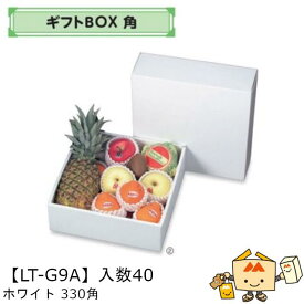 【個人宅不可】フルーツ ギフトBOX角 ホワイト 330角 品番LT-G9A ケース販売 入数40 サイズ330×330×115mm 送料無料 ヤマニパッケージ ヤマニ 紙 ダンボール リンゴ 林檎 梨 オレンジ 桃 パイナップル キウイ フルーツ詰め合わせ 社内02000701