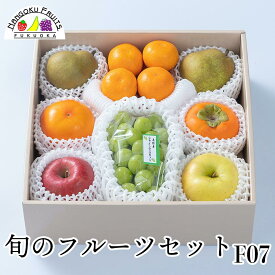 【送料無料】旬のフルーツセット F07【送料込 果物詰め合わせ 誕生日 プレゼント 御祝 内祝 結婚 御見舞 くだもの 旬の果物 のし対応 お歳暮 御歳暮 冬ギフト】