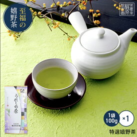 【特選嬉野茶(100g)】すぐ飲める！何煎も飲める日本茶！100gで100杯以上飲める力強い緑茶！九州 佐賀県産 ギフト プレゼント 母の日 父の日 お歳暮 お中元 産地直送 お取り寄せ 手土産 飲み物 詰め合わせ 【送料無料】