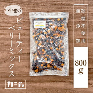 【楽天1位】ビューティーベリーミックス 砂糖不使用 無添加 100g ~ 800g ドライフルーツ 4種 ( クランベリー カシス インカベリー サルタナレーズン ) スーパーフード 防災食 非常食 ジップ付き