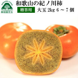 紀の川柿 和歌山 柿 贈答用 ギフト 大玉 2kg 化粧箱入り 送料無料 6〜7個 赤秀 紀ノ川柿 きのかわがき 黒あま 早割 黒あま柿 たねなし柿 種なし柿 フルーツ 果物 食品 かき 秋の味覚 栄養 効能 タンニン お祝 内祝 誕生日祝 贈答 プレゼント 39 産地直送