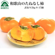 柿 訳あり 種なし柿 訳あり柿 和歌山 送料無料 2kg 8〜15個 たねなし柿 種無し柿 種無し 訳アリ柿 種なし…
