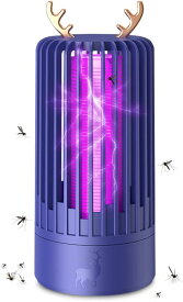 電撃殺虫器 蚊取り器 360°強力蚊除け USB給電式 省エネ経済 殺虫ライト 家庭用 屋内用 業務用 屋外用 誘蛾灯 薬剤不要 無害 殺虫灯 モスキートキラー 玄関/台所/寝室/居間/車内/ベランダ/オフィス 蚊対策 蚊駆除 日本語説明書付き