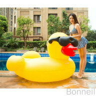 巨大アヒルフロート 夏の思い出づくり 家族で安心 プールデビュー ビーチ映え インスタグラマブル 子ども…