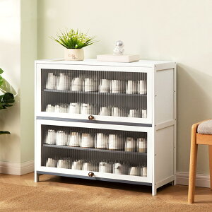 おしゃれ 組み立て 白 下駄箱 竹製 大容量 靴置き シューズラック シューズキャビネット 家具 収納棚 扉付き 長虹アクリル 半透明で防塵 クローゼット 玄関 省スペース 簡単な保管 アクセス