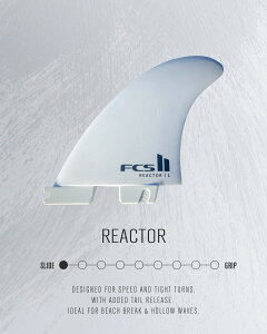 FCS II REACTOR WHITE EDITION TRI FIN SET MEDIUM (65Kg - 80Kg / 145 - 175 Lbs) �T�[�t�B�� �g���C�t�B�� �X���X�^�[ FCS2 �z���C�g