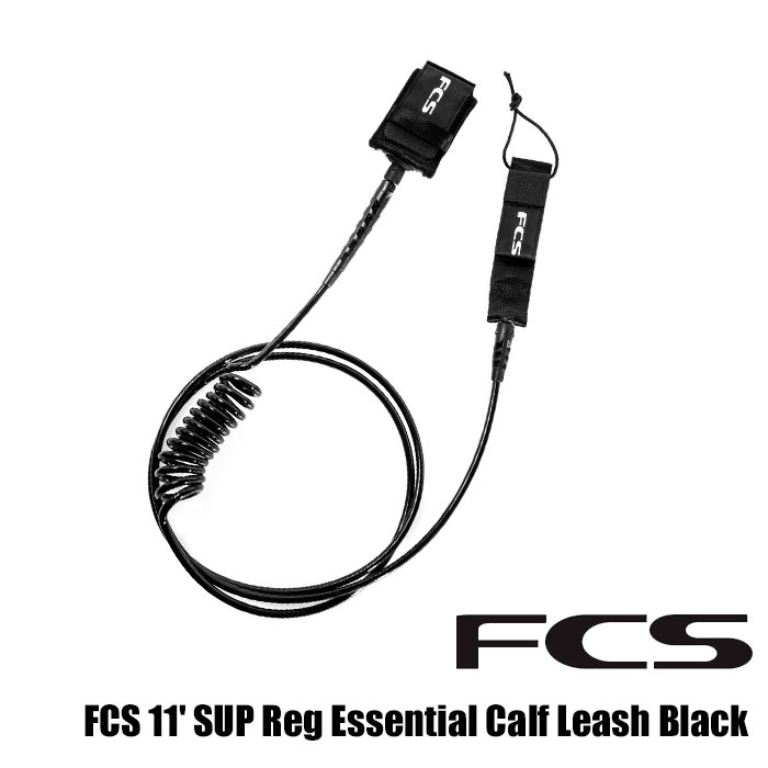 FCS 11' SUP Reg Essential Calf Leash Black FCS 11' SUP Reg Essential Calf Leash Blackスタンドアップパドルボード SUP インフレータブル SUP FCS2