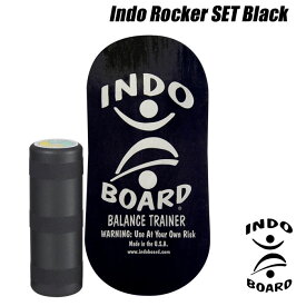 【売切り】【価格最前線】【送料無料】snINDO BOARD ROCKER BLACKインドゥボード ロッカーブラック[HOW TO DVD付]サーフィン オフトレーニングバランスボード エクササイズ 木製